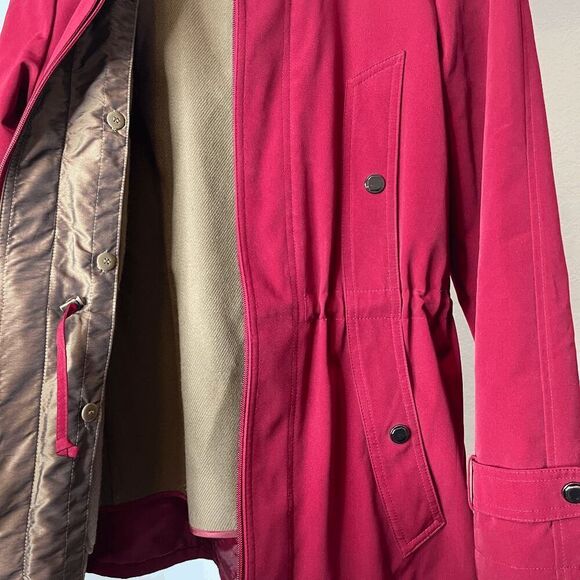 Women's Red Field‎ Coat Parka Size Small - Picture 6 of 8